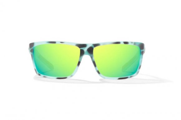 BAJIO SIGS | Frame Color: Light Blue Water Matte | Lens Color: Green Mirror | Lens Material: Glass Lenses