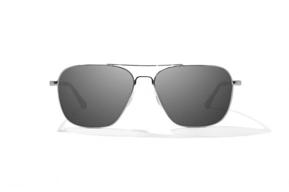 BAJIO SNIPES | Frame Color: Silver Gloss | Lens Color: Grey | Lens Material: Polycarbonate Lenses
