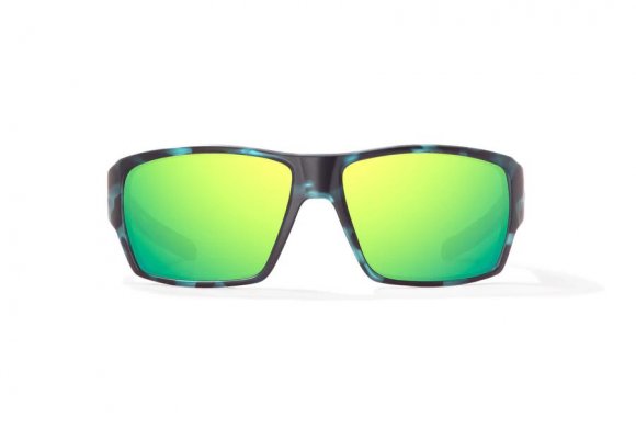 BAJIO VEGA | Frame Color: Blue Water Matte | Lens Color: Green Mirror | Lens Material: Polycarbonate Lenses