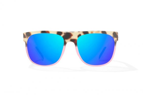 BAJIO CHELEM | Frame Color: Tort-Rose Turtle Gloss | Lens Color: Blue Mirror | Lens Material: Glass Lenses