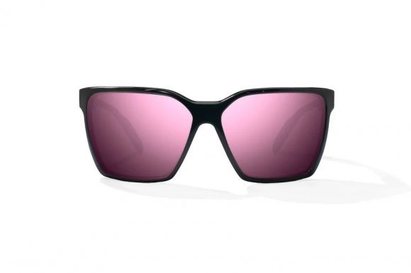 BAJIO ELDORA | Frame Color: Black Gloss | Lens Color: Rose Mirror | Lens Material: Glass Lenses