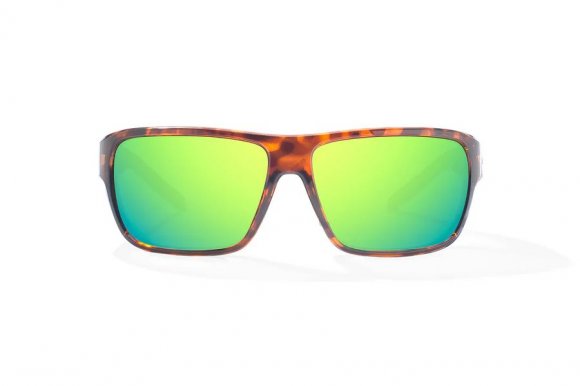 BAJIO RIGOLETS | Frame Color: Brown Tortoise Gloss | Lens Color: Green Mirror | Lens Material: Polycarbonate Lenses