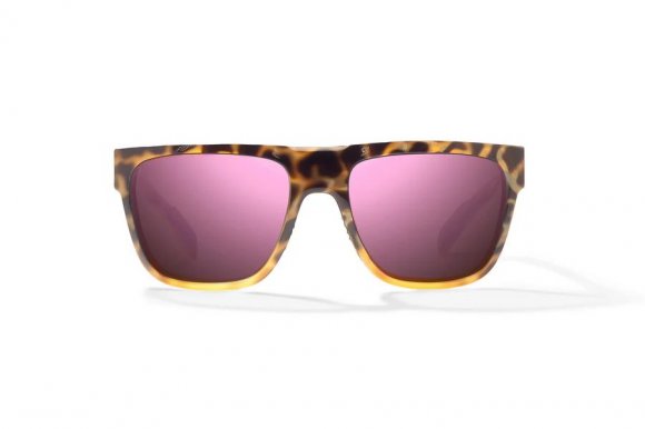 BAJIO CABALLO | Frame Color: Brown Turtle Gloss | Lens Color: Rose Mirror | Lens Material: Polycarbonate Lenses