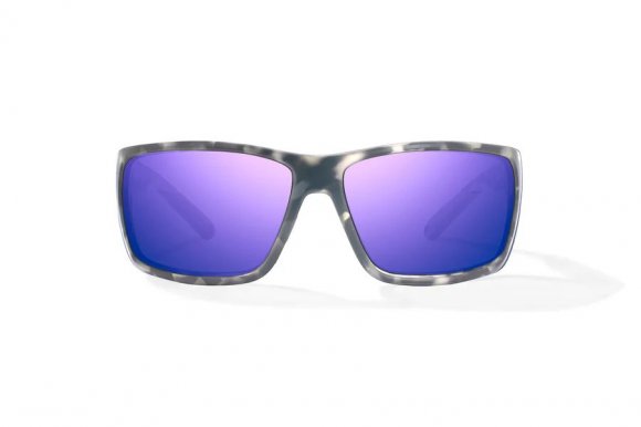 BAJIO BALES BEACH | Frame Gray Rock Matte | Lens Color: Violet Mirror | Lens Material: Glass Lenses