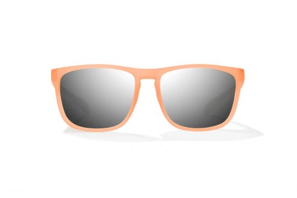BAJIO CALDA | Frame Color: Peach Glass Matte | Lens Color: Silver Mirror | Lens Material: Polycarbonate Lenses