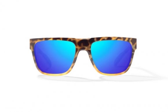 BAJIO CABALLO | Frame Color: Brown Turtle Gloss | Lens Color: Blue Mirror | Lens Material: Polycarbonate Lenses