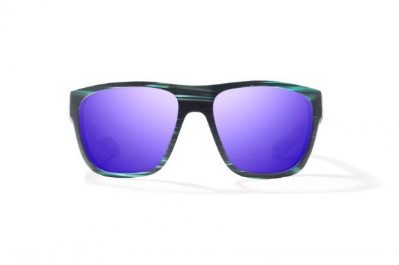 BAJIO LAS ROCAS | Frame Color: Blue Grass Matte | Lens Color: Violet Mirror | Lens Material: Polycarbonate Lenses