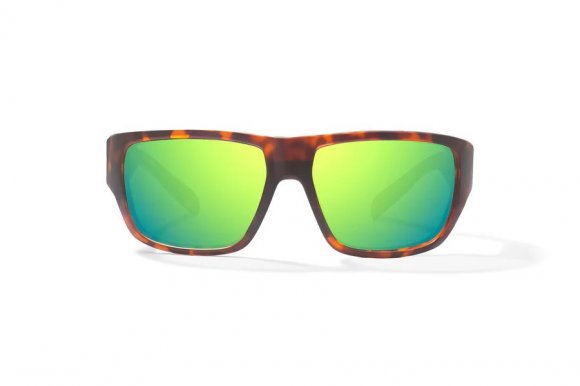 BAJIO PIEDRA | Frame Color: Brown Tortoise Matte | Lens Color: Green Mirror | Lens Material: Glass Lenses