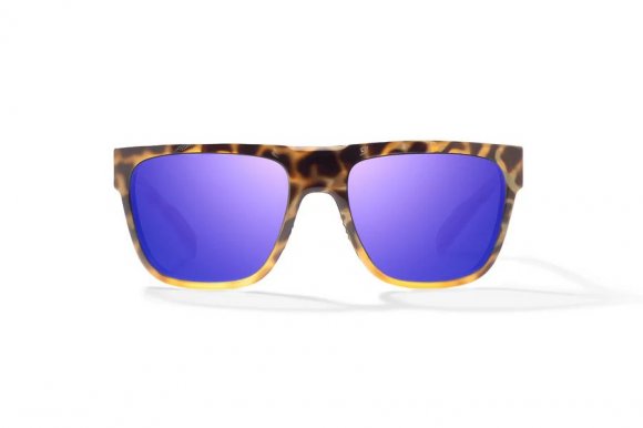 BAJIO CABALLO | Frame Color: Brown Turtle Gloss | Lens Color: Violet Mirror | Lens Material: Polycarbonate Lenses