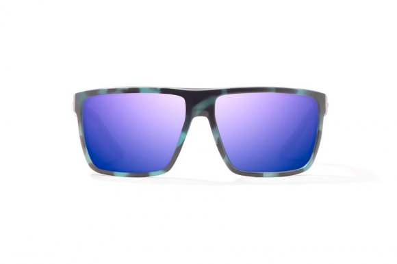 BAJIO TOADS | Frame Color: Blue Water Matte | Lens Color: Violet Mirror | Lens Material: Glass Lenses