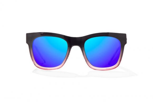 BAJIO COMETA | Frame Color: Black Pink Sky Gloss | Lens Color: Blue Mirror | Lens Material: Polycarbonate Lenses