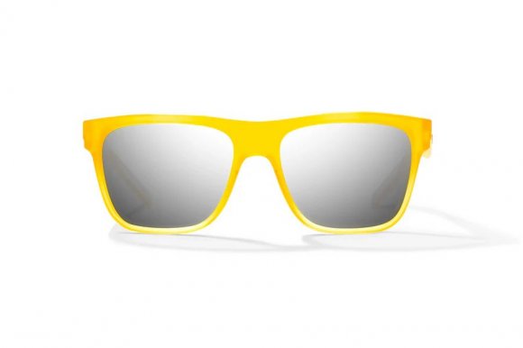 BAJIO HOPEDALE | Frame Color: Yellow Glass Matte | Lens Color: Silver Mirror | Lens Material: Polycarbonate Lenses