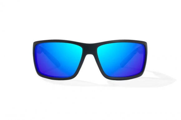 BAJIO BALES BEACH | Frame Color: Black Matte | Lens Color: Blue Mirror | Lens Material: Glass Lenses