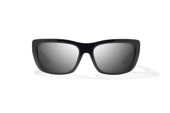BAJIO ANNETTE | Frame Color: Black Gloss | Lens Color: Silver Mirror | Lens Material: Glass Lenses