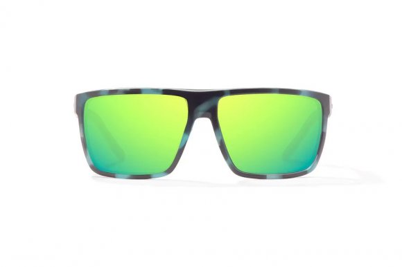 BAJIO TOADS | Frame Color: Blue Water Matte | Lens Color: Green Mirror | Lens Material: Polycarbonate Lenses