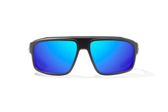 BAJIO GREENLAND | Frame Color: Black Matte | Lens Color: Blue Mirror | Lens Material: Glass Lenses