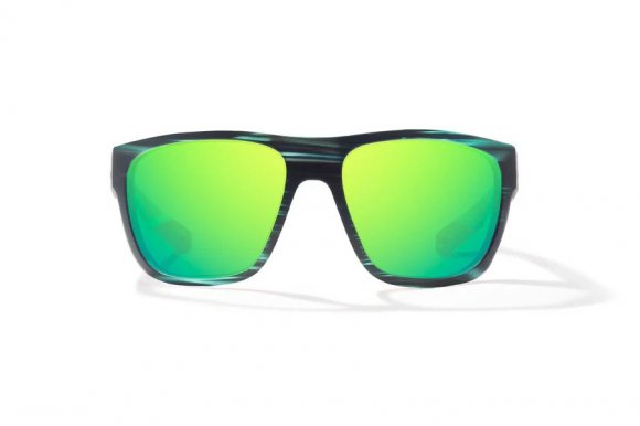 BAJIO LAS ROCAS | Frame Color: Blue Grass Matte | Lens Color: Green Mirror | Lens Material: Polycarbonate Lenses