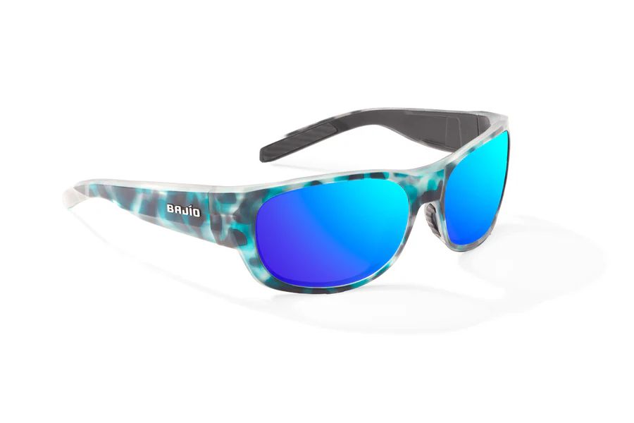 BAJIO DARIEN | Frame Color: Light Blue Water Matte | Lens Color: Blue Mirror | Lens Material: Polycarbonate Lenses