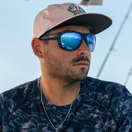 BAJIO LAS ROCAS | Frame Color: Blue Grass Matte | Lens Color: Blue Mirror | Lens Material: Polycarbonate Lenses