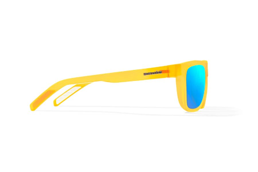 BAJIO HOPEDALE | Frame Color: Yellow Glass Matte | Lens Color: Blue Mirror | Lens Material: Glass Lenses