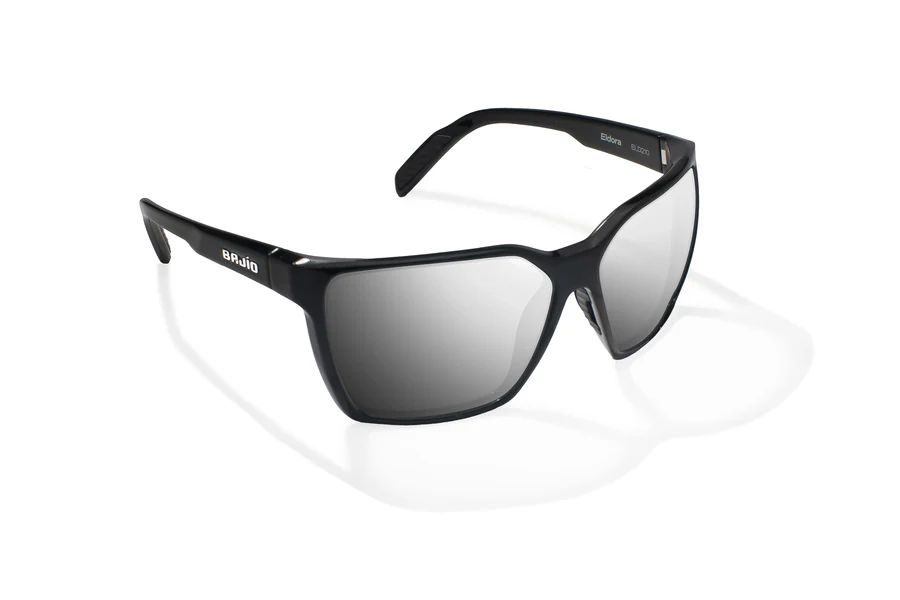 BAJIO ELDORA | Frame Color: Black Gloss | Lens Color: Silver Mirror | Lens Material: Polycarbonate Lenses