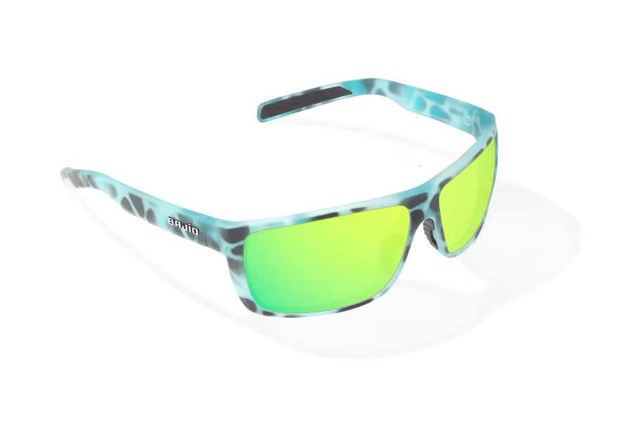 BAJIO SIGS | Frame Color: Light Blue Water Matte | Lens Color: Green Mirror | Lens Material: Glass Lenses