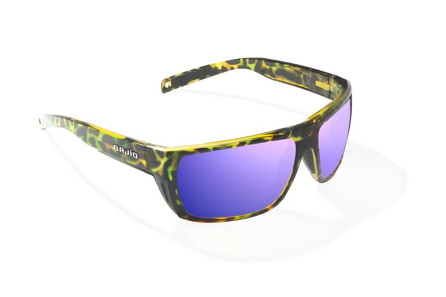 BAJIO PALOMETA | Frame Color: Green Rock Gloss | Lens Color: Violet Mirror | Lens Material: Glass Lenses