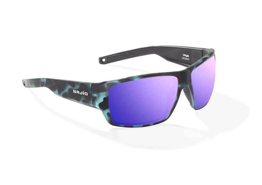 BAJIO VEGA | Frame Color: Blue Water Matte | Lens Color: Violet Mirror | Lens Material: Polycarbonate Lenses