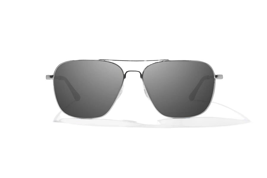 BAJIO SNIPES | Frame Color: Silver Gloss | Lens Color: Grey | Lens Material: Glass Lenses