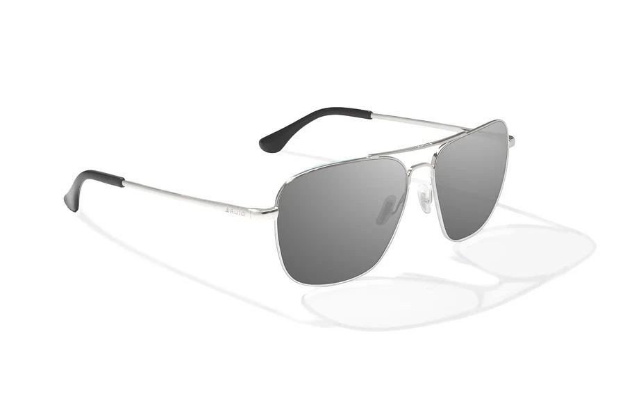 BAJIO SNIPES | Frame Color: Silver Gloss | Lens Color: Grey | Lens Material: Glass Lenses