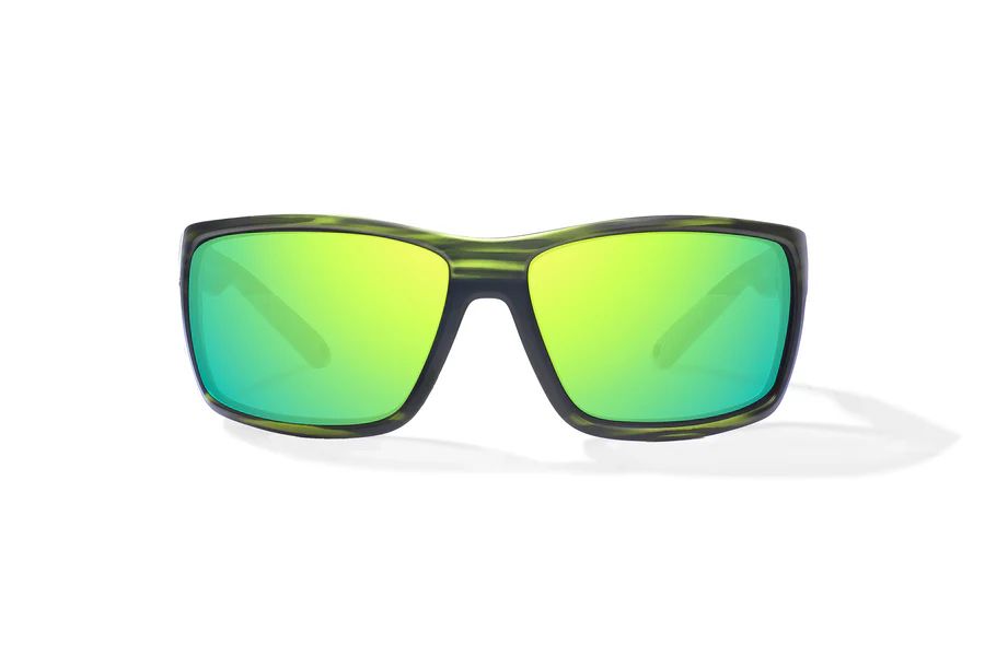 BAJIO BALES BEACH | Green Grass Matte | Lens Color: Green Mirror | Lens Material: Polycarbonate Lenses