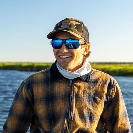 BAJIO VEGA | Frame Color: Blue Water Matte | Lens Color: Green Mirror | Lens Material: Polycarbonate Lenses