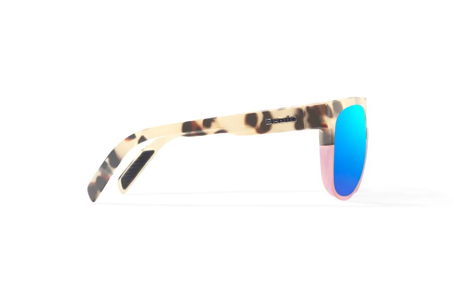 BAJIO CHELEM | Frame Color: Tort-Rose Turtle Gloss | Lens Color: Blue Mirror | Lens Material: Glass Lenses