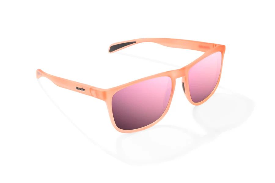 BAJIO CALDA | Frame Color: Peach Glass Matte | Lens Color: Rose Mirror | Lens Material: Polycarbonate Lenses
