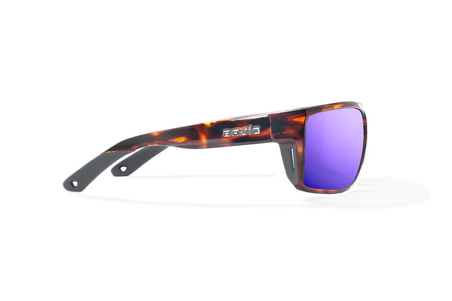 BAJIO BALES BEACH | Frame Color: Brown Tortoise Gloss | Lens Color: Violet Mirror | Lens Material: Polycarbonate Lenses