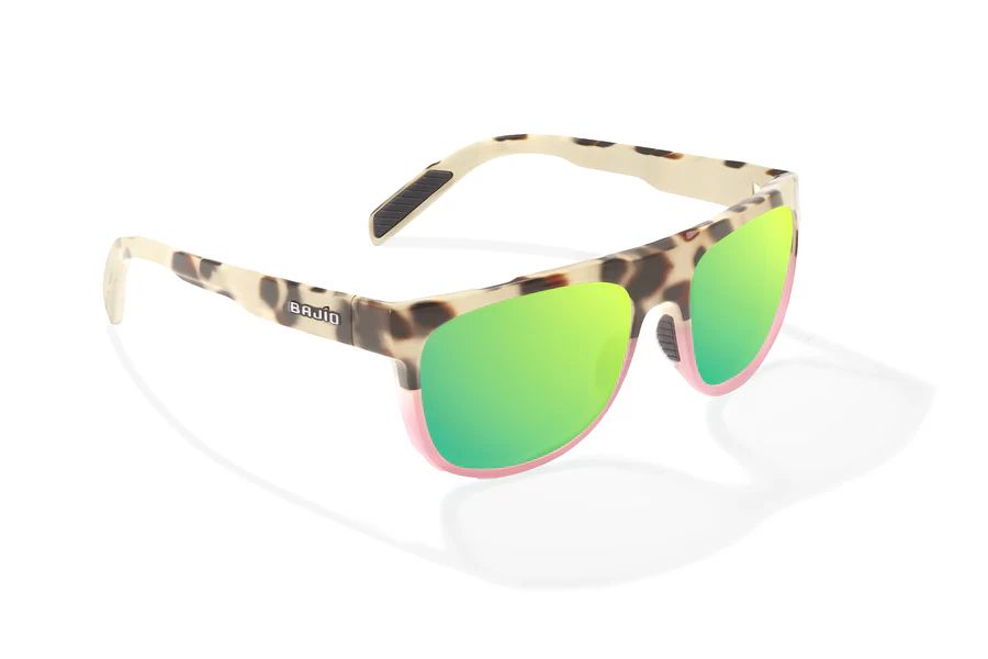 BAJIO CHELEM | Frame Color: Tort-Rose Turtle Gloss | Lens Color: Green Mirror | Lens Material: Polycarbonate Lenses