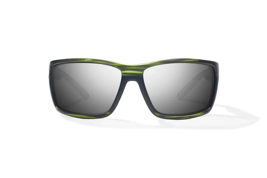 BAJIO BALES BEACH | Green Grass Matte | Lens Color: Silver Mirror | Lens Material: Glass Lenses