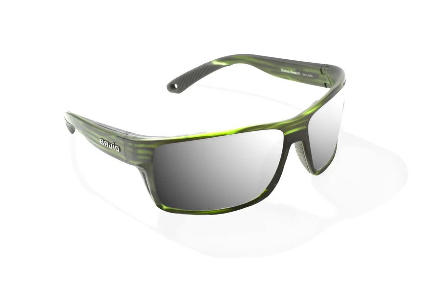 BAJIO BALES BEACH | Green Grass Matte | Lens Color: Silver Mirror | Lens Material: Glass Lenses
