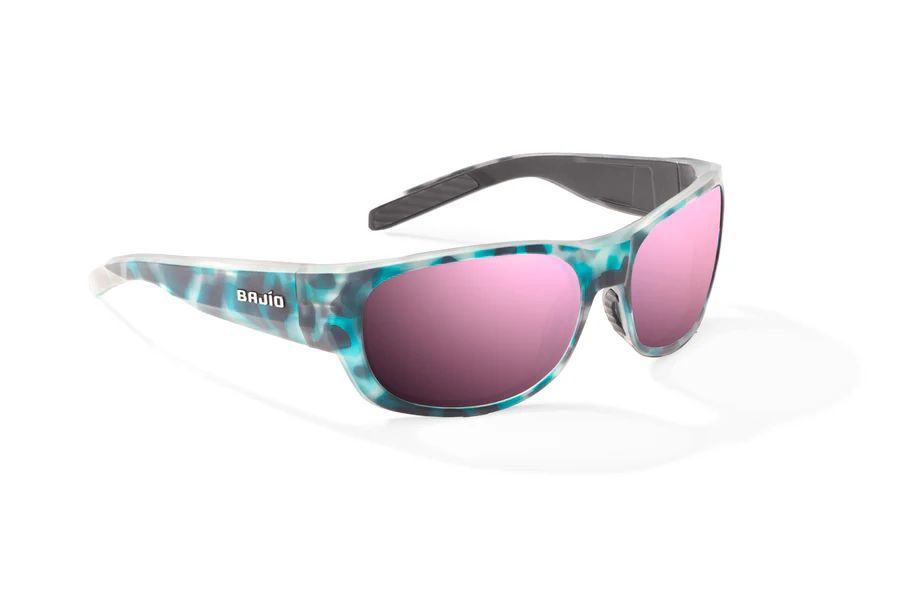 BAJIO DARIEN | Frame Color: Light Blue Water Matte | Lens Color: Rose Mirror | Lens Material: Polycarbonate Lenses