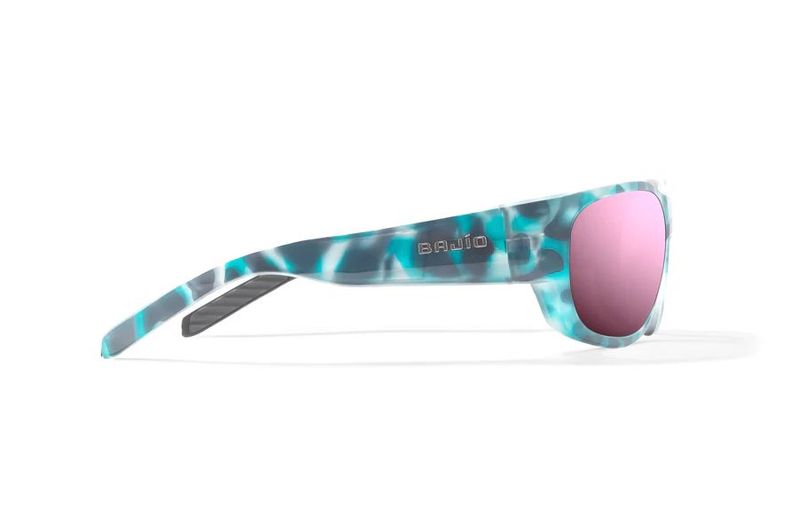BAJIO DARIEN | Frame Color: Light Blue Water Matte | Lens Color: Rose Mirror | Lens Material: Polycarbonate Lenses
