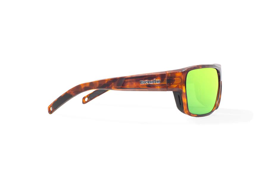 BAJIO RIGOLETS | Frame Color: Brown Tortoise Gloss | Lens Color: Green Mirror | Lens Material: Polycarbonate Lenses