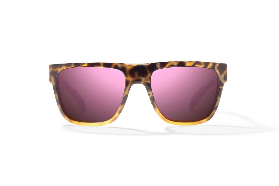 BAJIO CABALLO | Frame Color: Brown Turtle Gloss | Lens Color: Rose Mirror | Lens Material: Polycarbonate Lenses