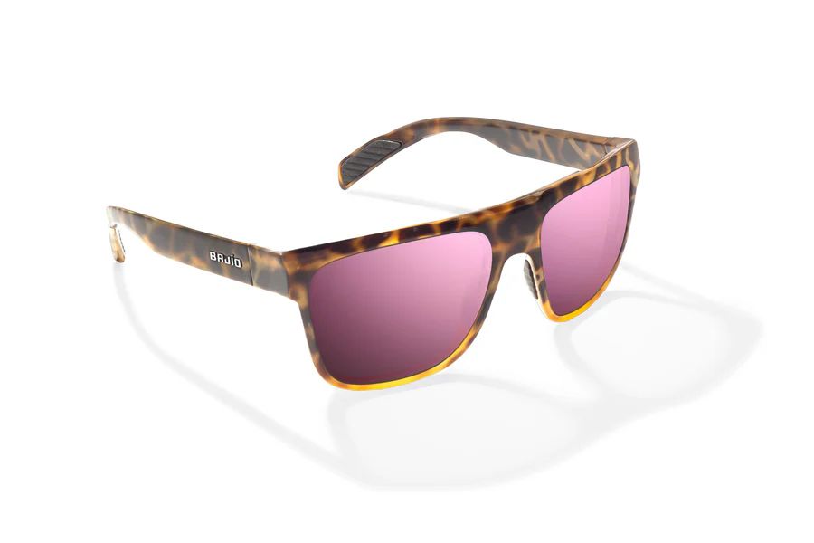 BAJIO CABALLO | Frame Color: Brown Turtle Gloss | Lens Color: Rose Mirror | Lens Material: Polycarbonate Lenses