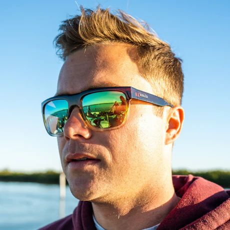 BAJIO CABALLO | Frame Color: Brown Turtle Gloss | Lens Color: Rose Mirror | Lens Material: Polycarbonate Lenses