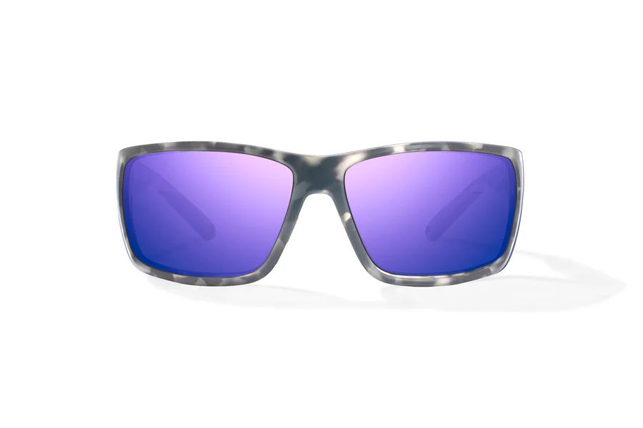 BAJIO BALES BEACH | Frame Gray Rock Matte | Lens Color: Violet Mirror | Lens Material: Polycarbonate Lenses