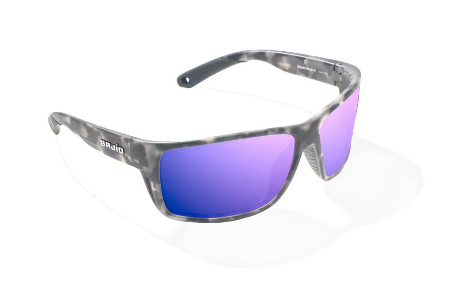 BAJIO BALES BEACH | Frame Gray Rock Matte | Lens Color: Violet Mirror | Lens Material: Polycarbonate Lenses