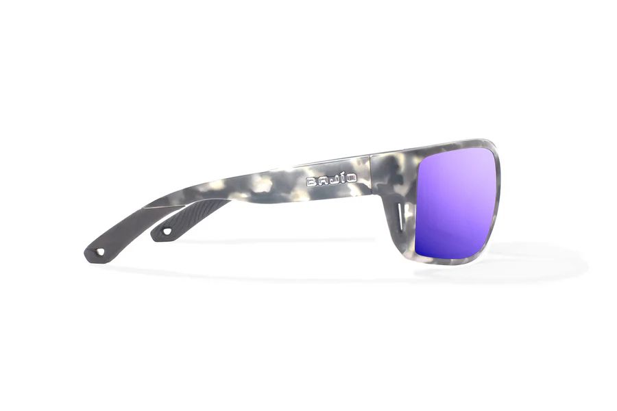 BAJIO BALES BEACH | Frame Gray Rock Matte | Lens Color: Violet Mirror | Lens Material: Polycarbonate Lenses