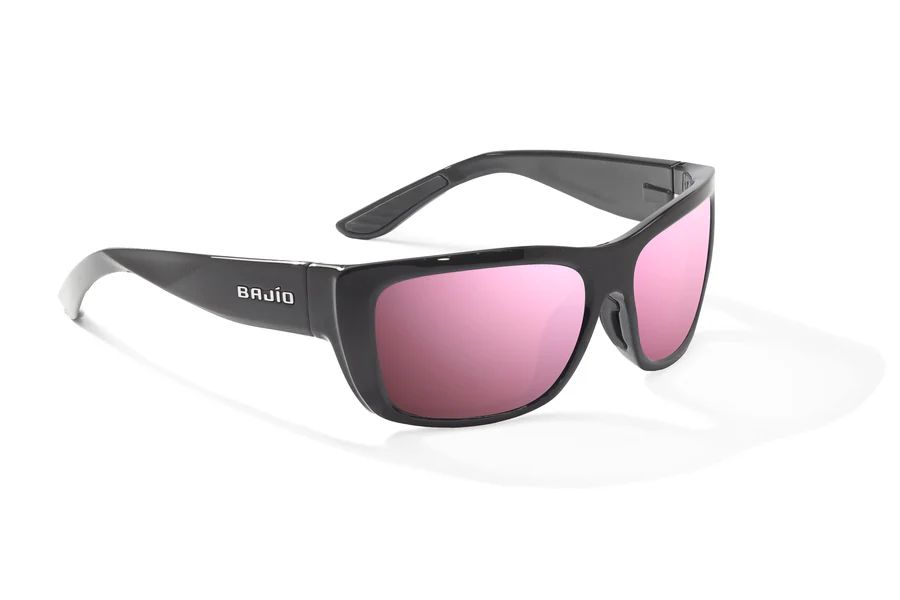 BAJIO ANNETTE | Frame Color: Black Gloss | Lens Color: Rose Mirror | Lens Material: Glass Lenses