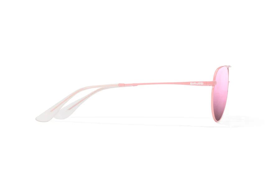 BAJIO TIONIA | Frame Color: Light Pink Glass Matte | Lens Color: Rose Mirror | Lens Material: Glass Lenses