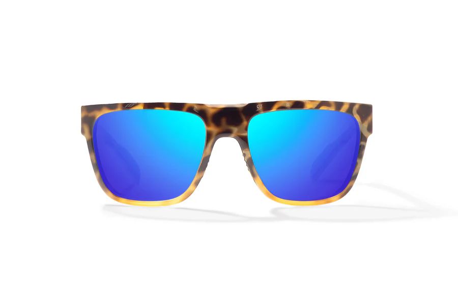 BAJIO CABALLO | Frame Color: Brown Turtle Gloss | Lens Color: Blue Mirror | Lens Material: Polycarbonate Lenses